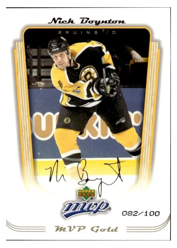 2005 Upper Deck MVP Nick Boynton #36 card