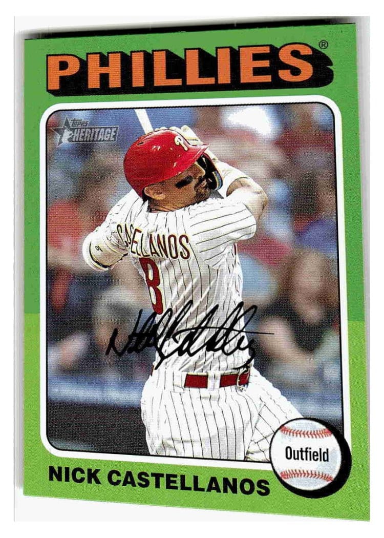 2024 Topps Heritage Base Set Nick Castellanos #270 card