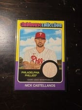 2024 Topps Heritage Clubhouse Collection Relic Nick Castellanos #CCR-NC card