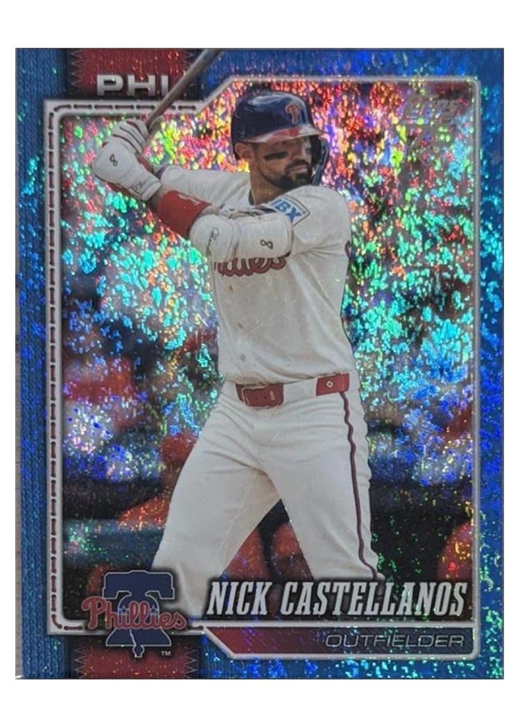 2026 Topps Base Set Nick Castellanos Blue Holo #17 card
