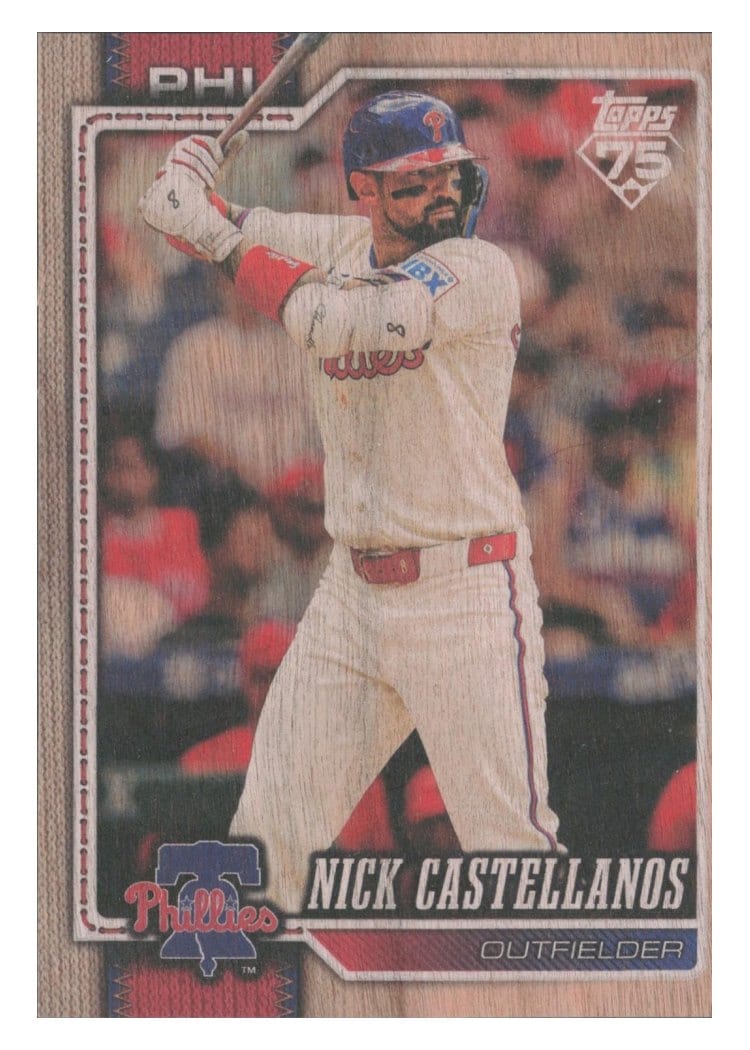 2026 Topps Base Set Nick Castellanos Wood #17 card