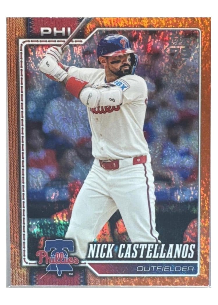 2026 Topps Base Set Nick Castellanos Orange Holo #17 card