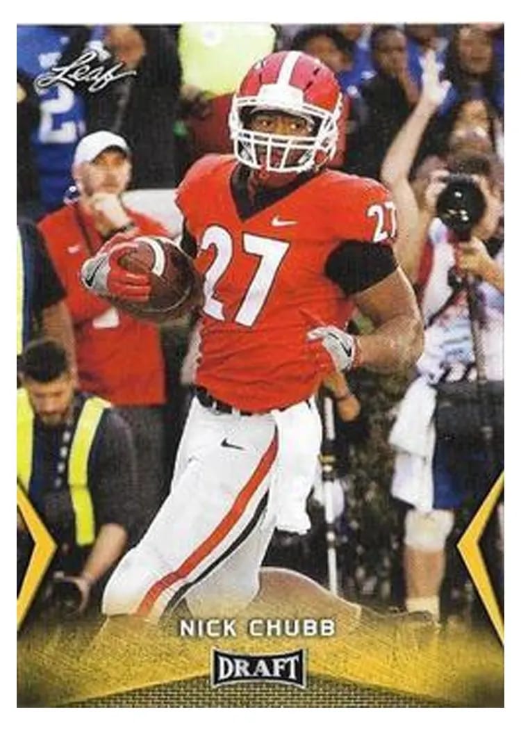 2018 Leaf Draft Nick Chubb #44 card
