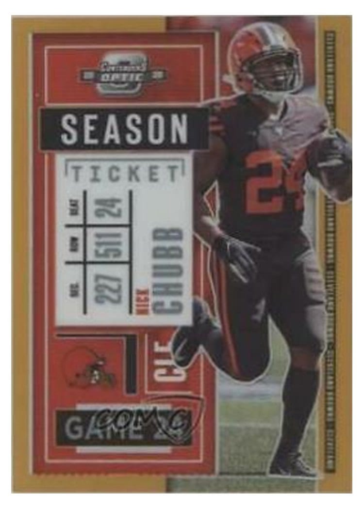 2020 Panini Contenders Optic Base Set Nick Chubb #15 card