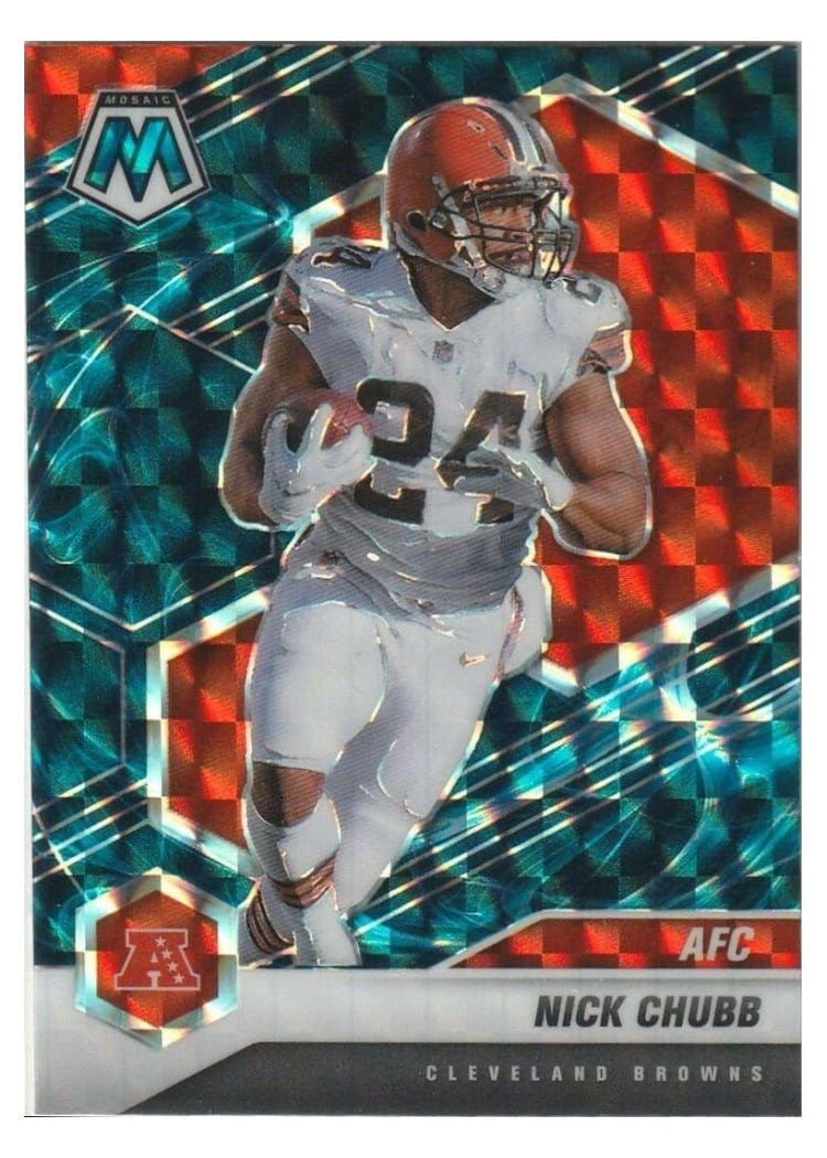2021 Panini Mosaic Base Set Nick Chubb #231 card