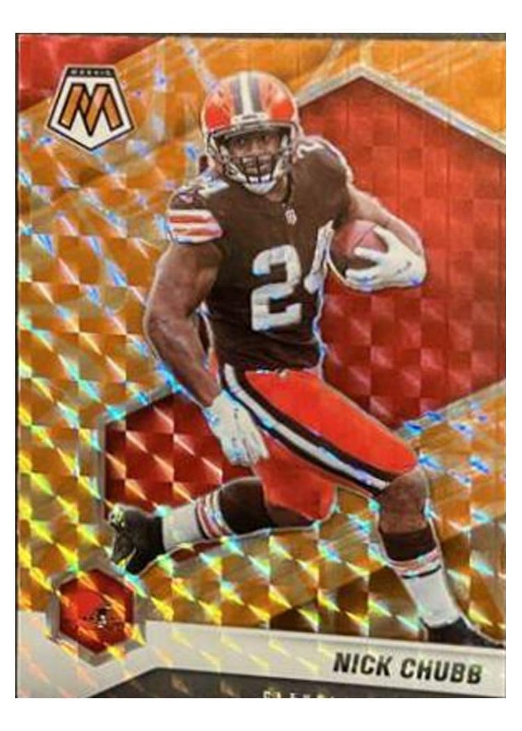 2021 Panini Mosaic Base Set Nick Chubb #53 card