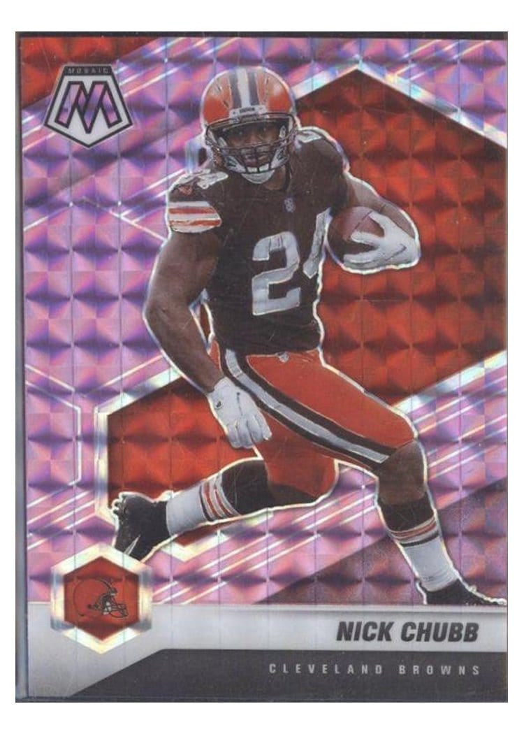 2021 Panini Mosaic Base Set Nick Chubb #53 card