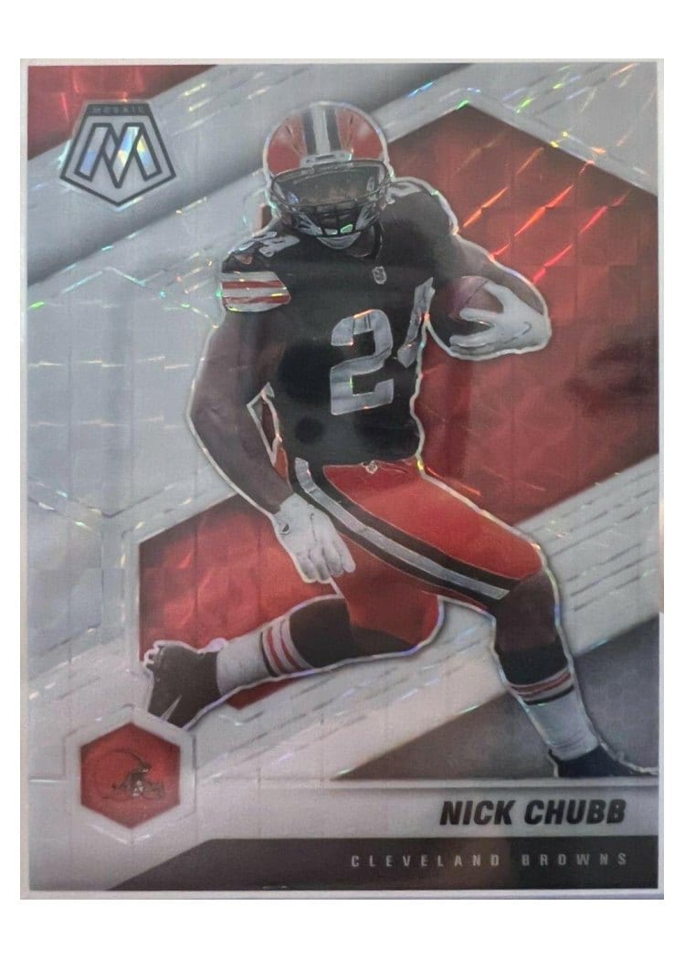 2021 Panini Mosaic Base Set Nick Chubb #53 card