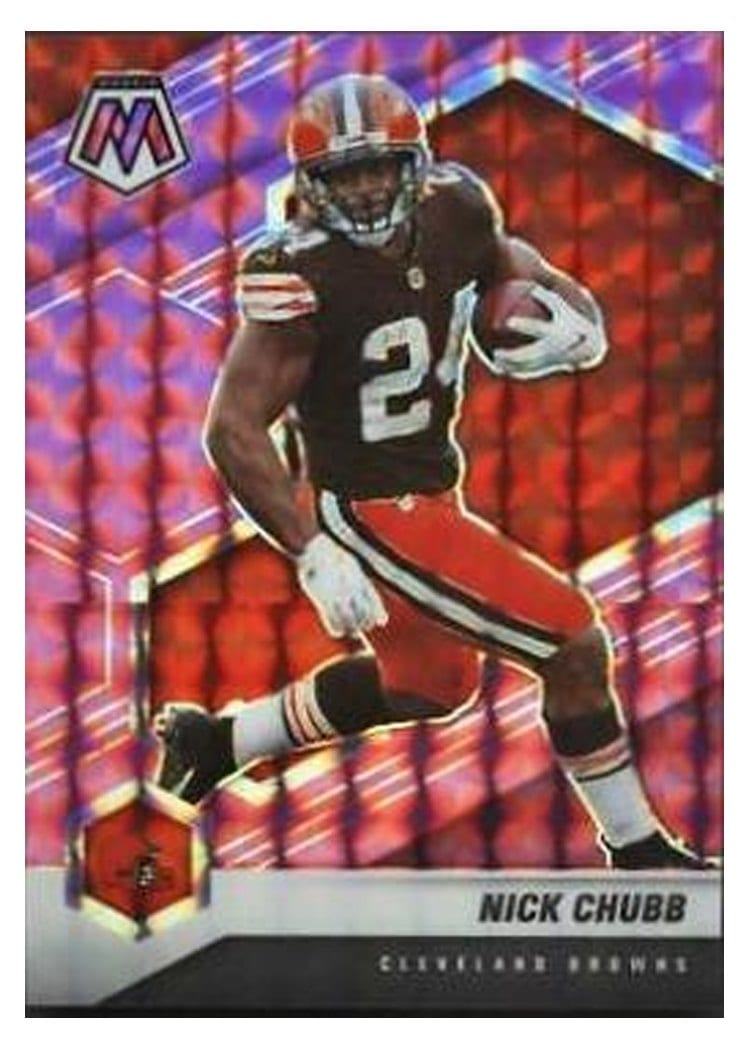 2021 Panini Mosaic Base Set Nick Chubb #53 card
