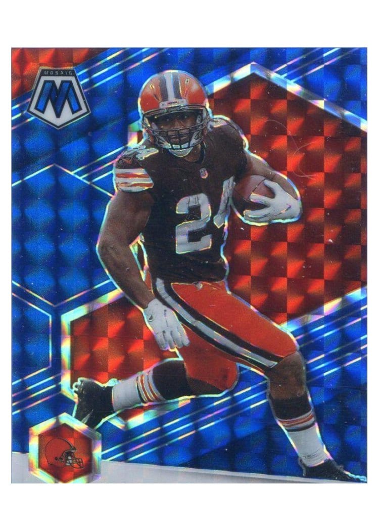2021 Panini Mosaic Base Set Nick Chubb #53 card