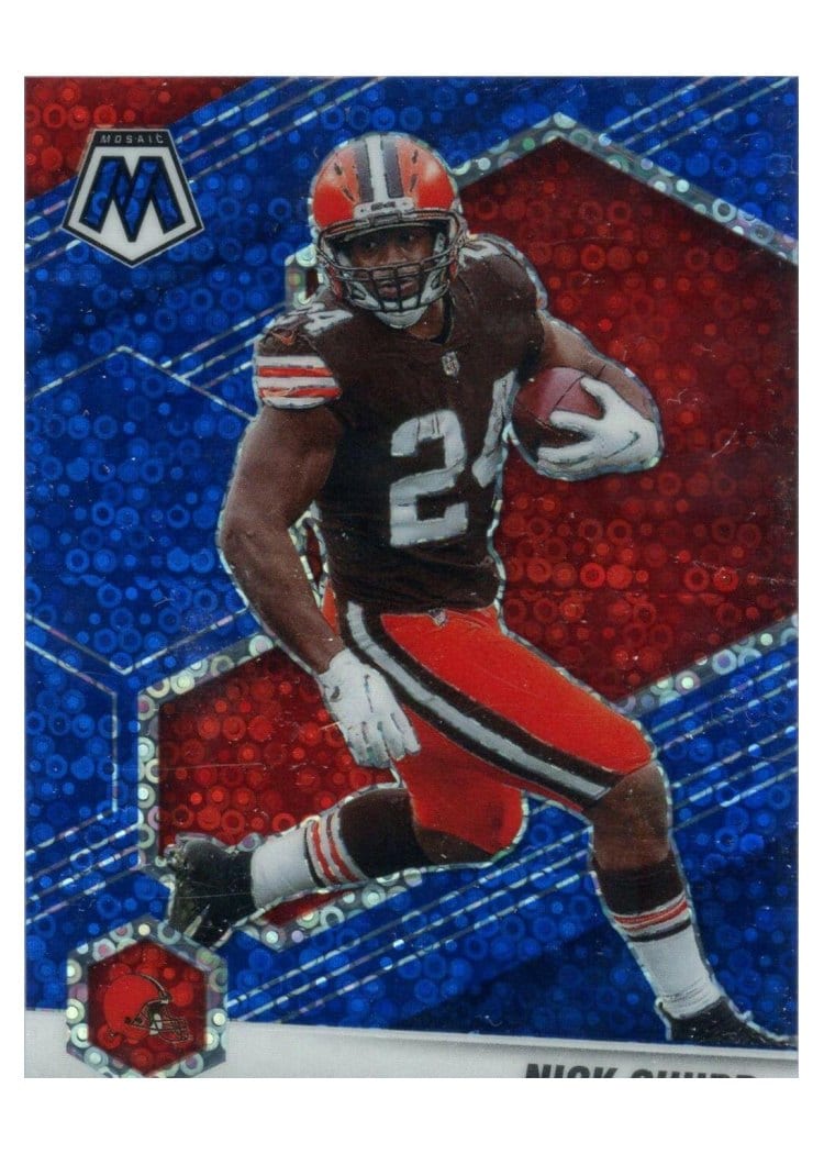 2021 Panini Mosaic Base Set Nick Chubb #53 card