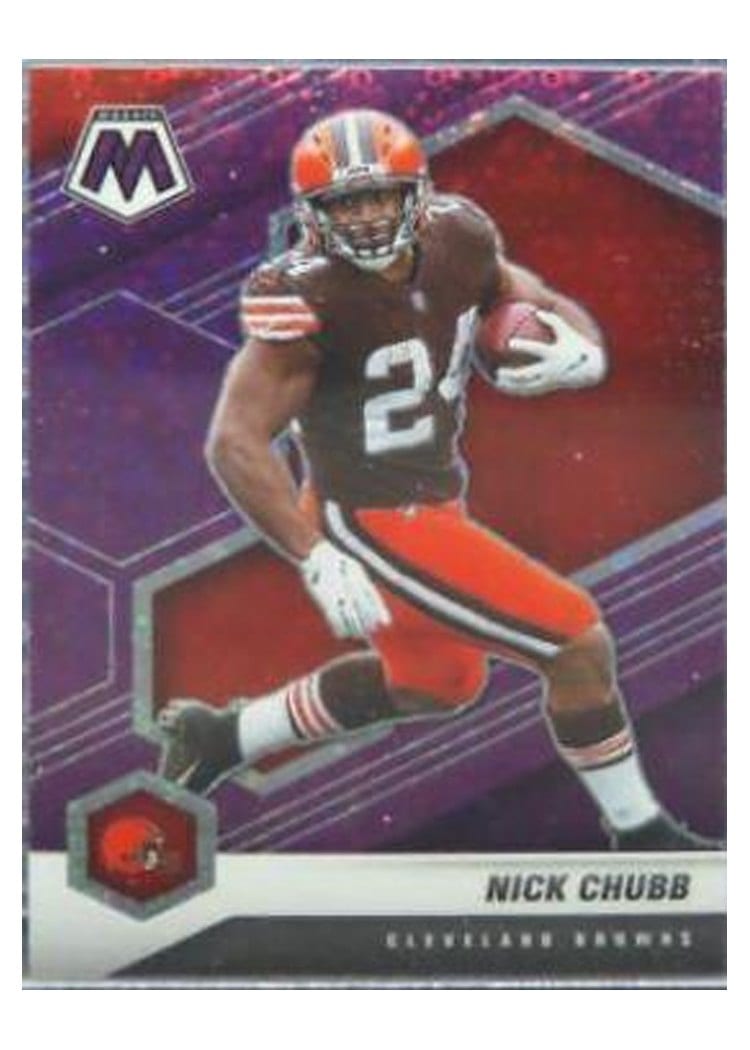 2021 Panini Mosaic Base Set Nick Chubb #53 card