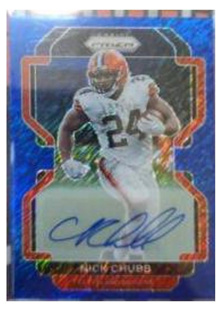 2021 Panini Prizm Base Set Nick Chubb #264 card