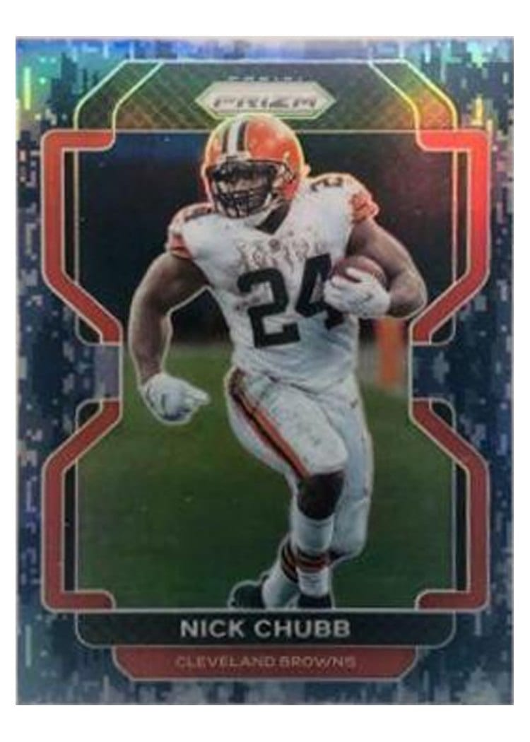 2021 Panini Prizm Base Set Nick Chubb #264 card