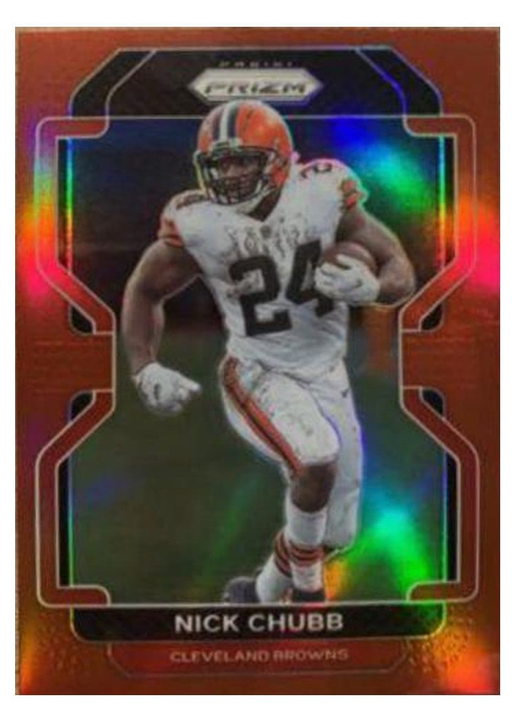 2021 Panini Prizm Base Set Nick Chubb #264 card
