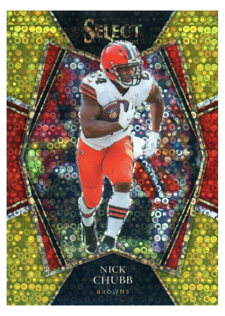 2021 Panini Select Base Set Nick Chubb #110 card