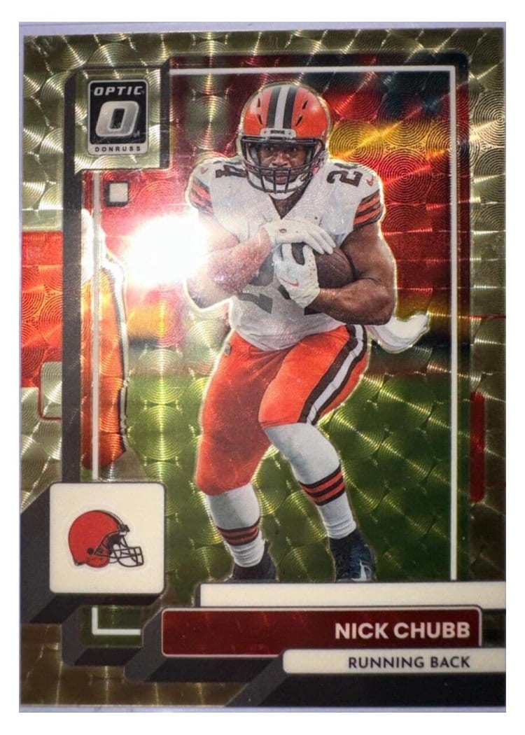 2022 Donruss Optic Base Set Nick Chubb #46 card