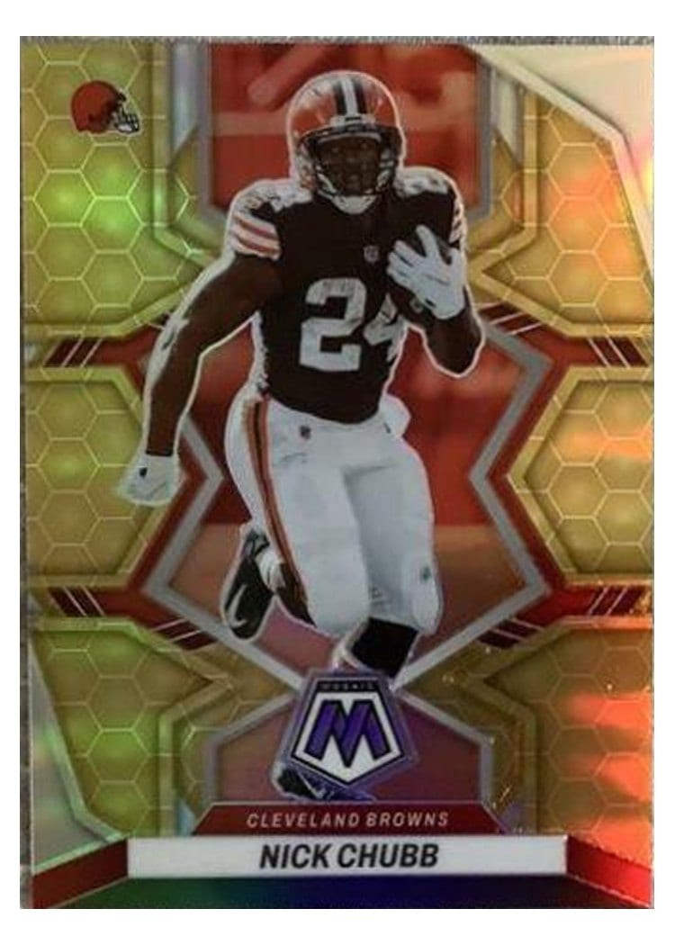 2022 Panini Mosaic Base Set Nick Chubb #47 card
