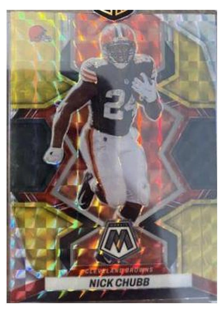 2022 Panini Mosaic Base Set Nick Chubb #47 card