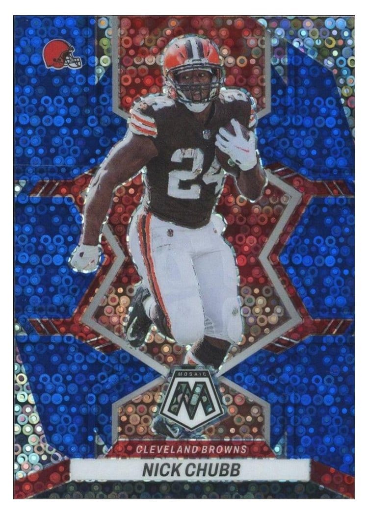 2022 Panini Mosaic Base Set Nick Chubb #47 card