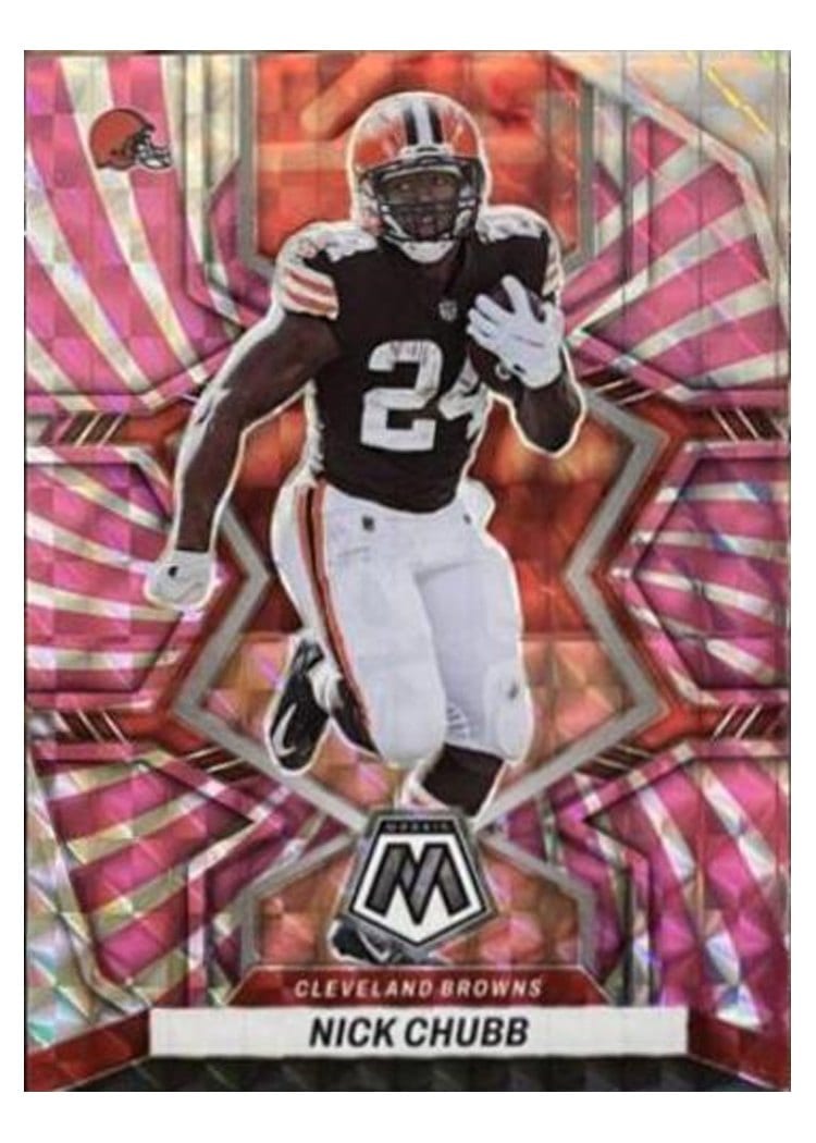 2022 Panini Mosaic Base Set Nick Chubb #47 card