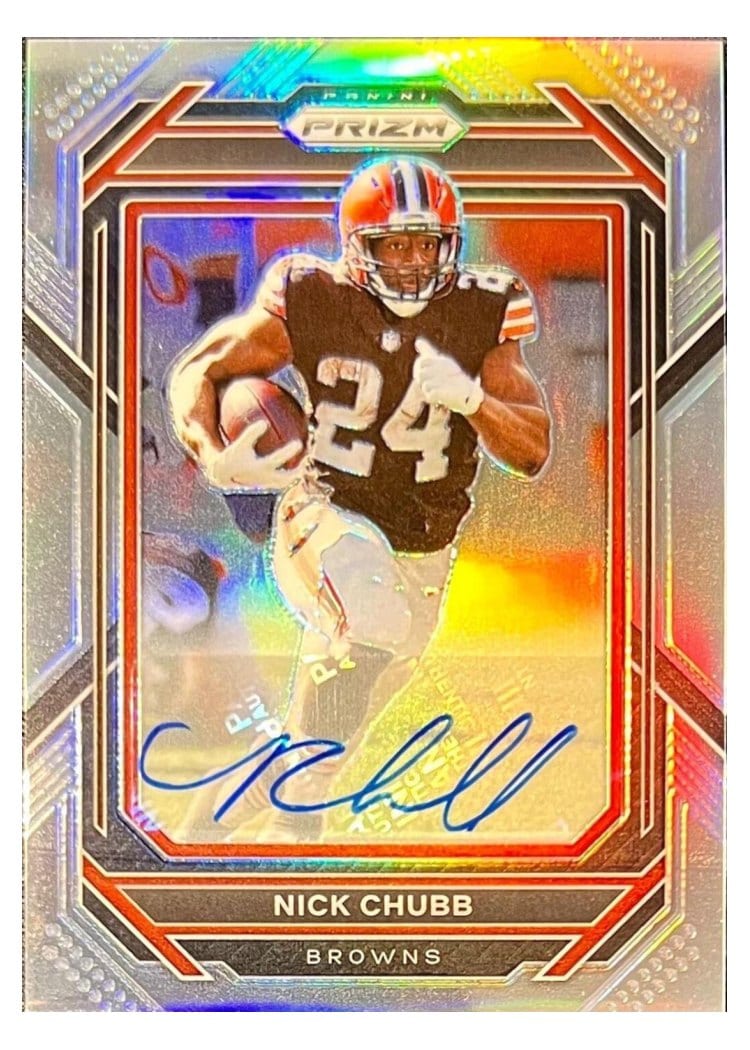 2022 Panini Prizm Base Set Nick Chubb #67 card