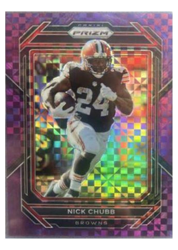 2022 Panini Prizm Base Set Nick Chubb #67 card