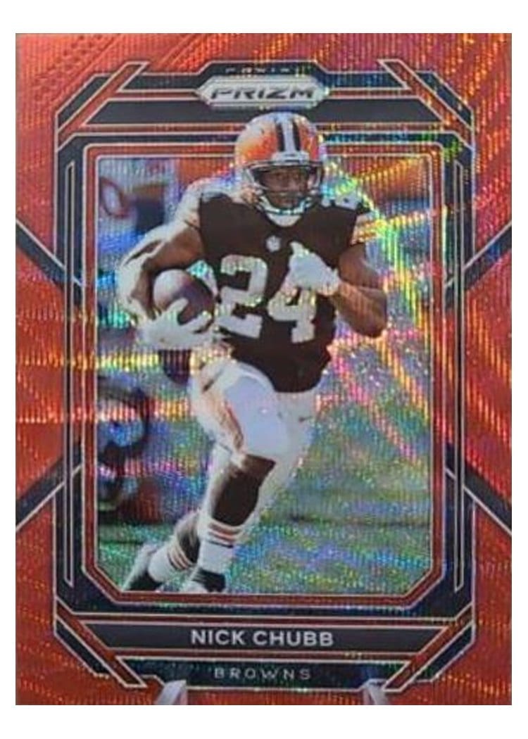 2022 Panini Prizm Base Set Nick Chubb #67 card