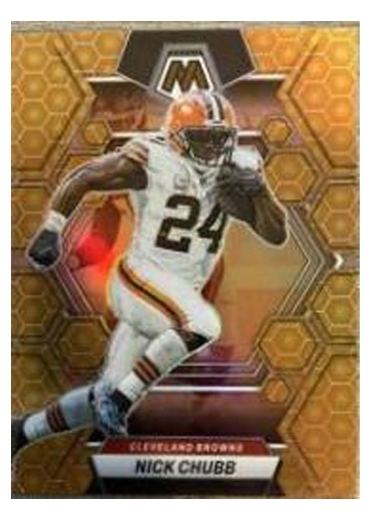 2023 Panini Mosaic Base Set Nick Chubb Honeycomb #49 card