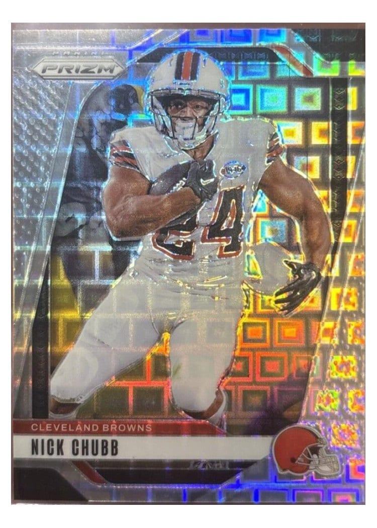 2024 Panini Prizm Base Set Nick Chubb Pandora #65 card