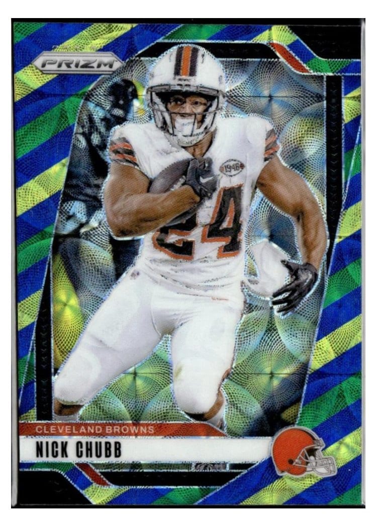 2024 Panini Prizm Base Set Nick Chubb Choice Nebula #65 card