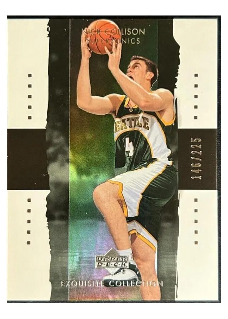 2003 UD Exquisite Collection Nick Collison #38 card