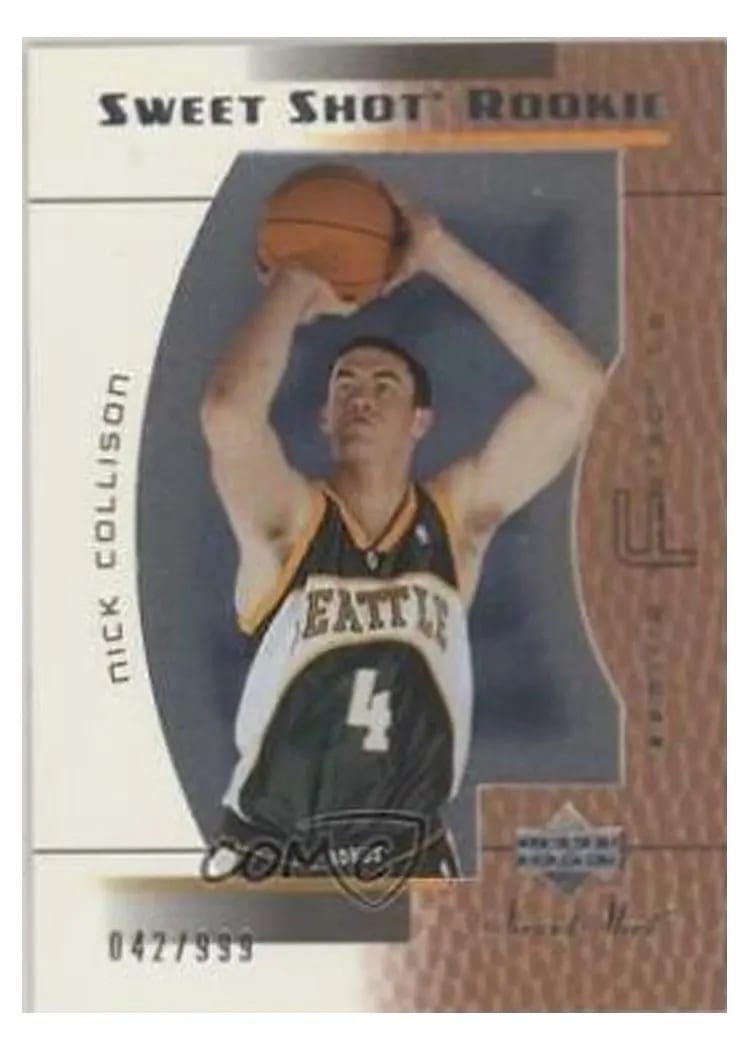2003 Upper Deck Sweet Shot Nick Collison #102 card