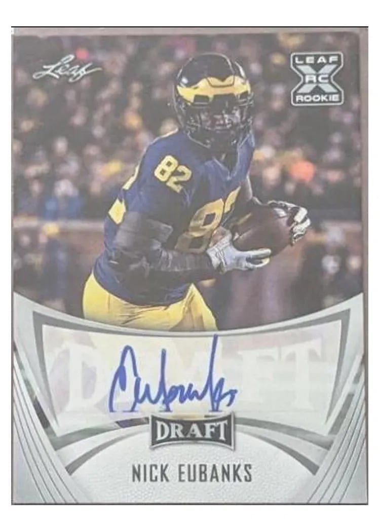 2021 Leaf Draft Autograph Nick Eubanks #BA-NE1 card