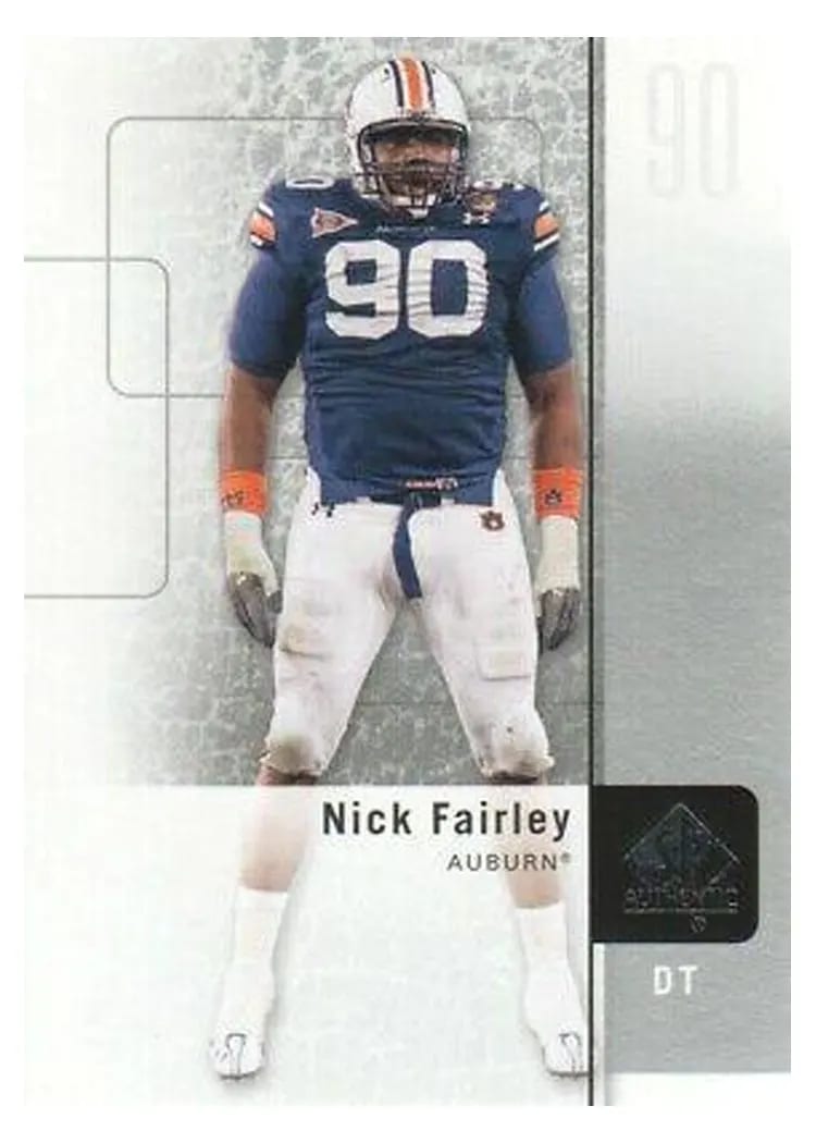 2011 SP Authentic Nick Fairley #8 card