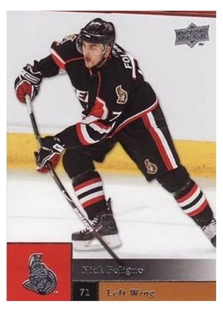 2009 Upper Deck Nick Foligno #24 card