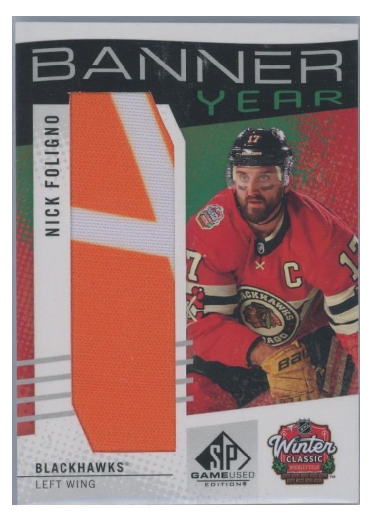 2025-26 SP Game Used 2025 Winter Classic Banner Year Relics Nick Foligno #BYWC-NF card