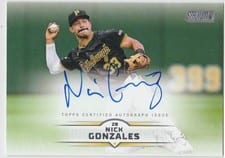 2025 Stadium Club Base Autographs Nick Gonzales #SCBA-NGO card
