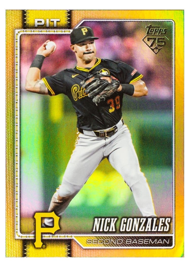 2026 Topps Base Set Nick Gonzales Gold Rainbow #119 card