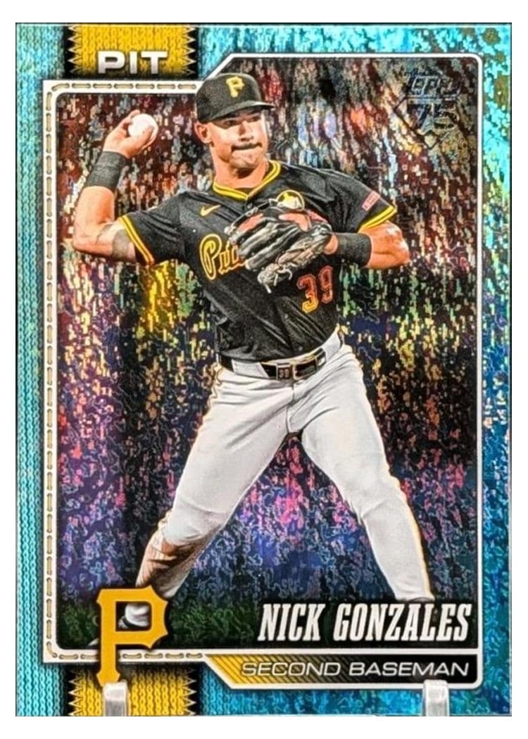 2026 Topps Base Set Nick Gonzales Aqua Holo #119 card