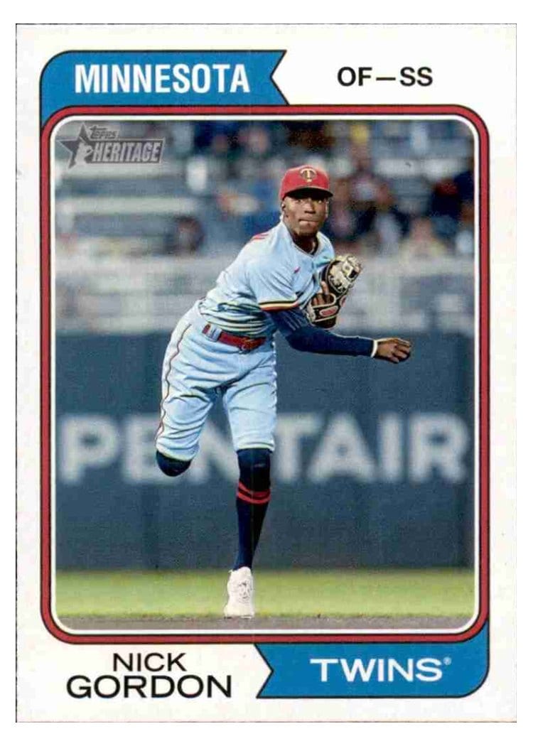 2023 Topps Heritage Base Set Nick Gordon #158 card