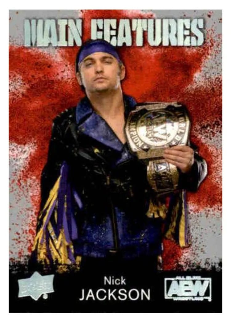 2021 Upper Deck AEW Main Features Nick Jackson #MF-19 card