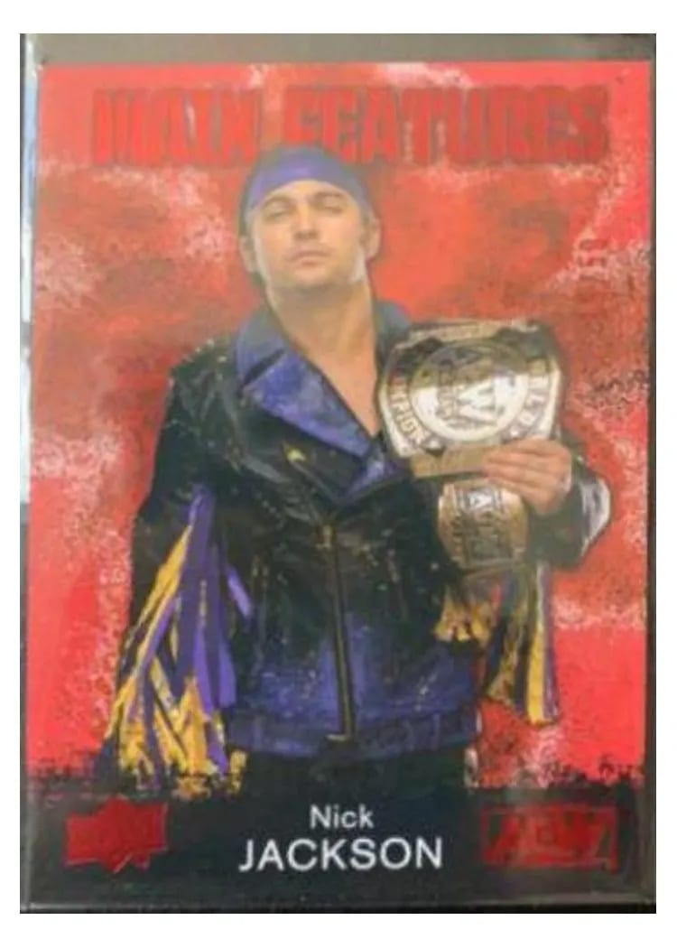 2021 Upper Deck AEW Main Features Nick Jackson #MF-19 card