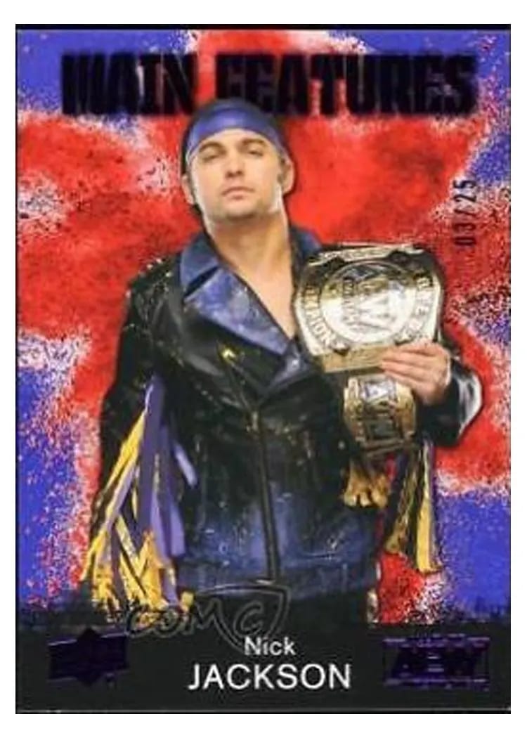 2021 Upper Deck AEW Main Features Nick Jackson Purple #MF-19 card