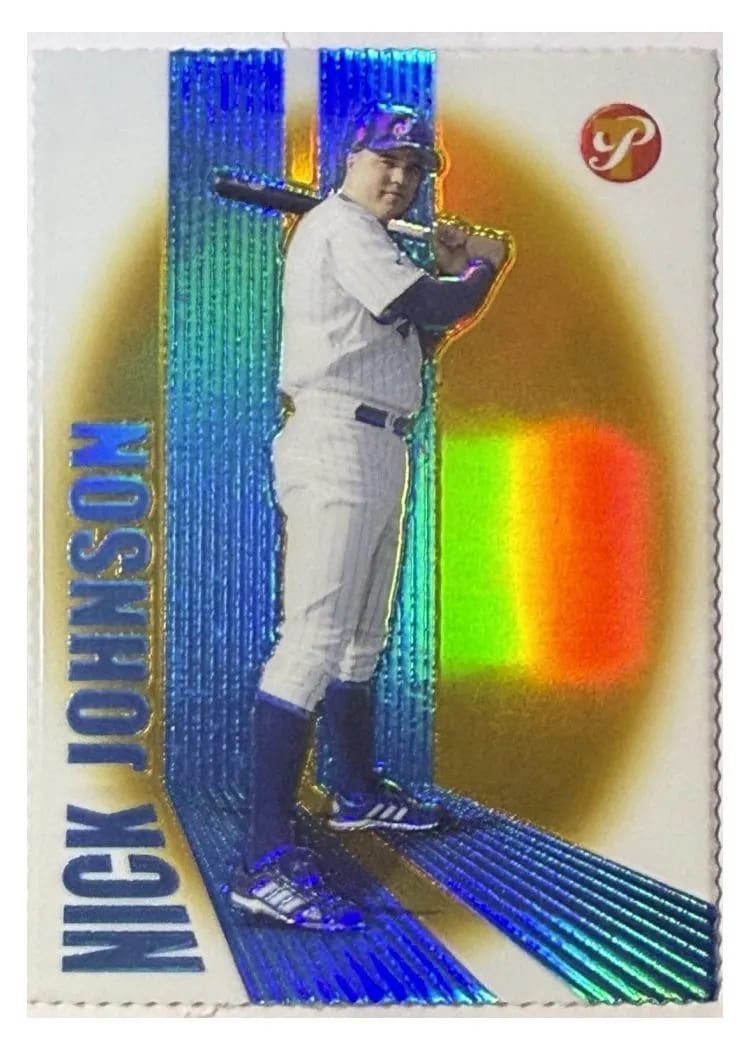 2004 Topps Pristine Nick Johnson Gold Refractor #28 card