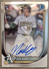 2025 Bowman Chrome Rookie Autographs Nick Kurtz #CRA-NK