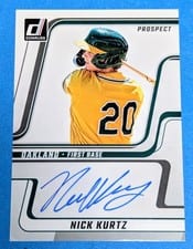 2025 Donruss Next Day Autographs Nick Kurtz #ND-NK