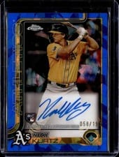 2025 Topps Chrome Update Sapphire Chrome Sapphire Autographs Nick Kurtz #USA-NK