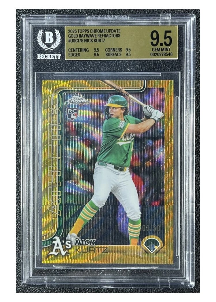 2025 Topps Chrome Update Nick Kurtz #USC178 card