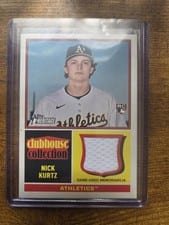 2025 Topps Heritage Clubhouse Collection Relics Nick Kurtz #CCR-NK